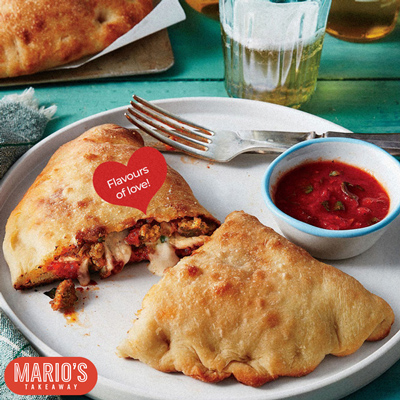 Mario’s Takeaway Edinburgh calzones 